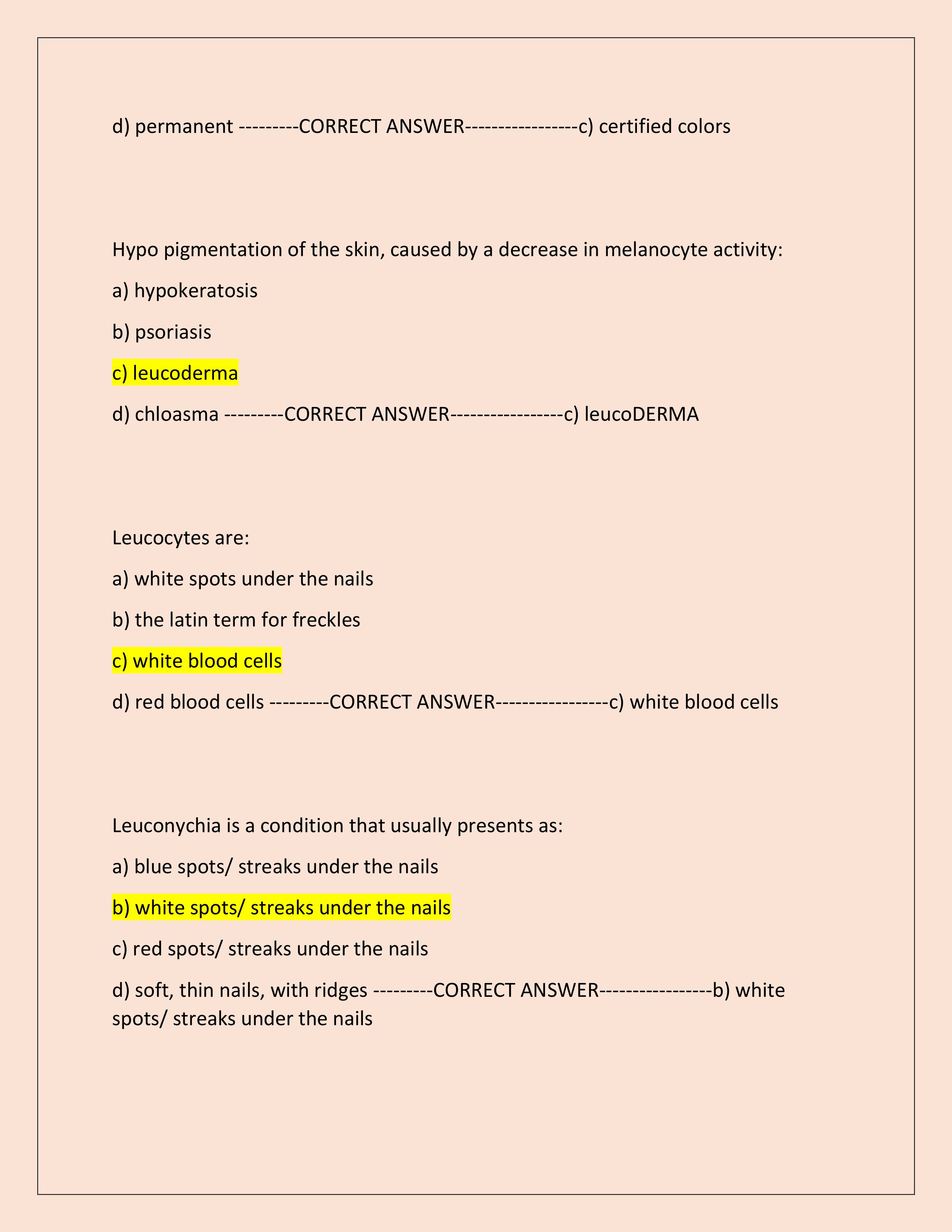 Preview page 2 of Nevada State Barber Board Exam 2025 (Actual Exam) | All Questions and Correct Answers (Verified Answers) | Newest Version 2025 | Graded A+