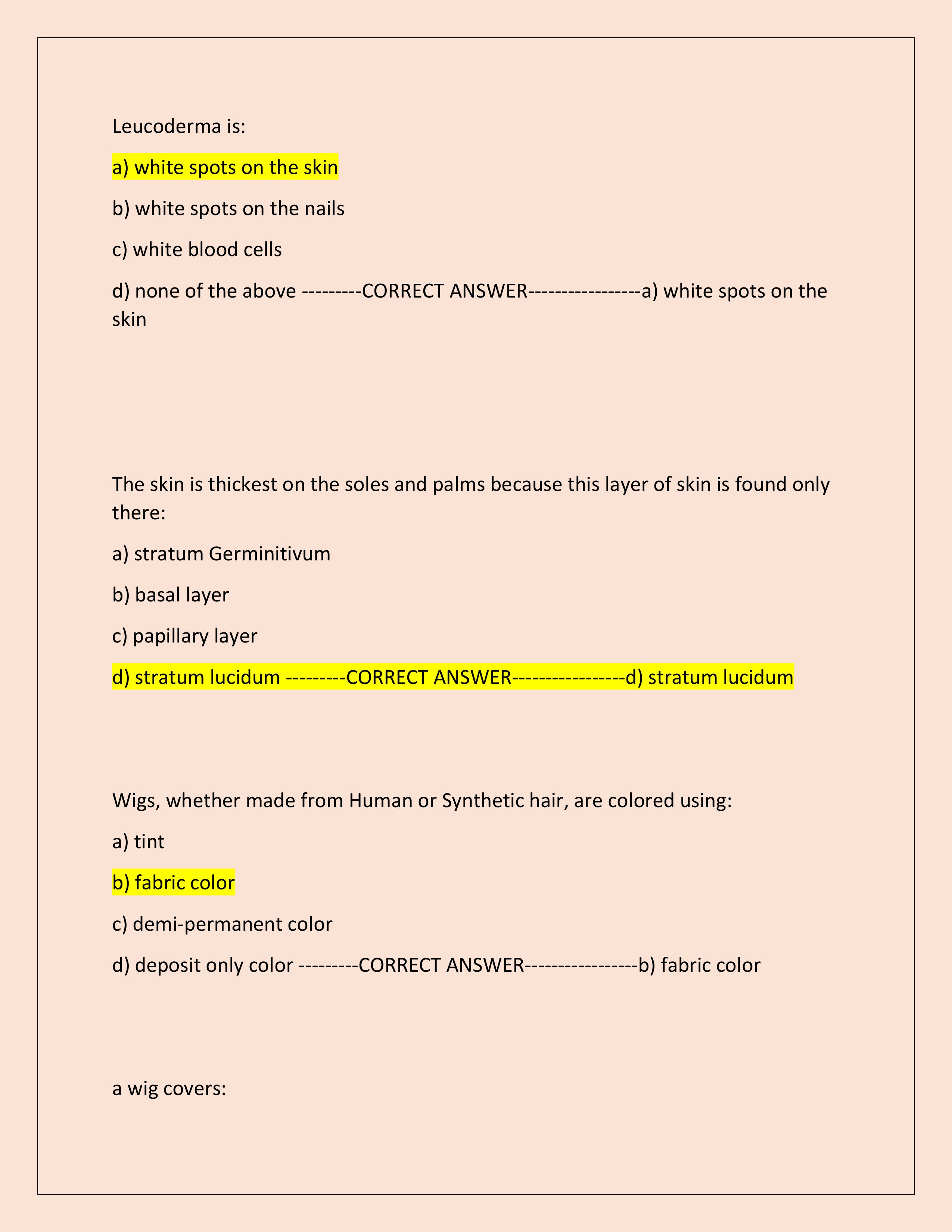 Preview page 3 of Nevada State Barber Board Exam 2025 (Actual Exam) | All Questions and Correct Answers (Verified Answers) | Newest Version 2025 | Graded A+