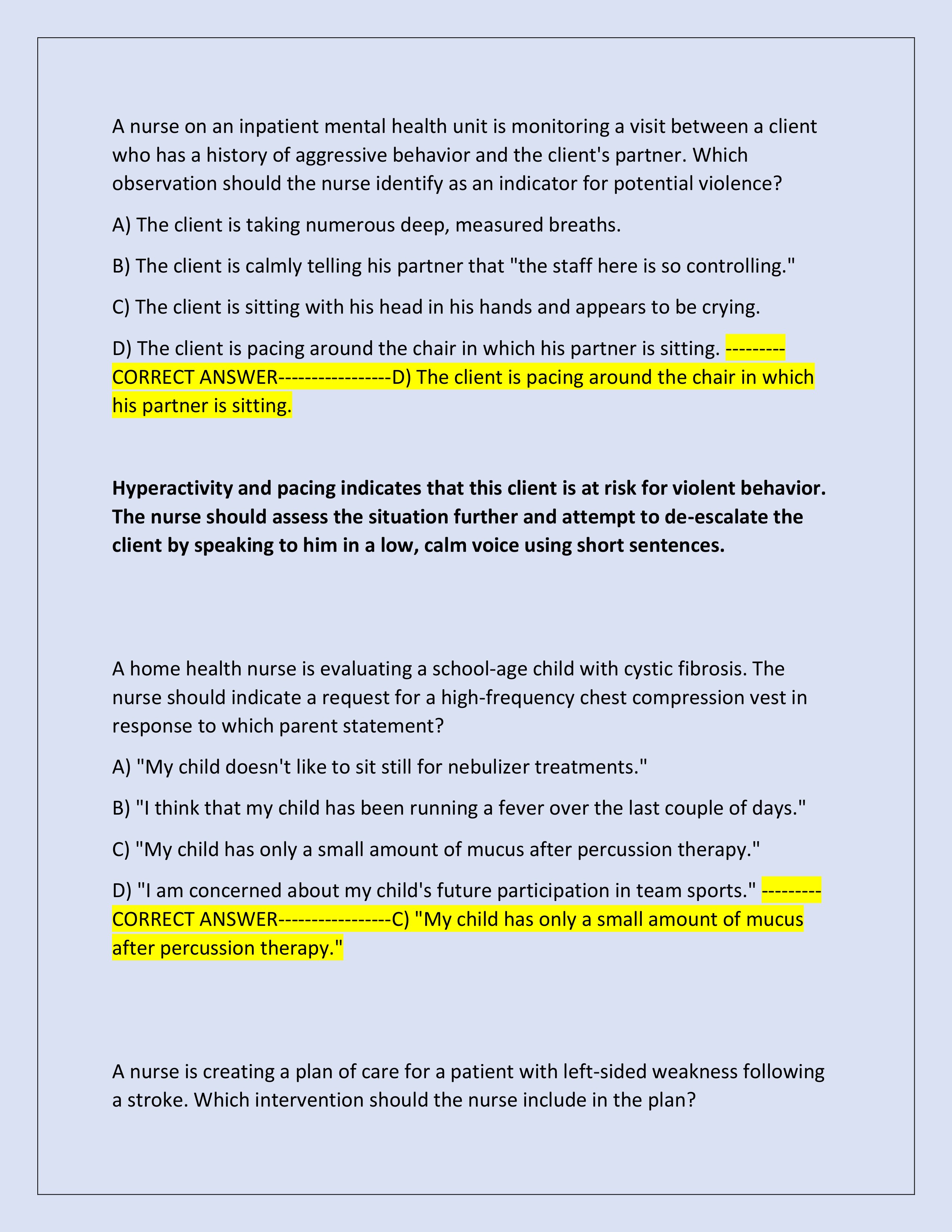 Preview page 11 of 2025-2026 Comprehensive ATI RN Predictor Exam WITH NGN (Test Bank) | 850+ Questions and Correct Answers with Rationales | Graded A+ | Verified Answers