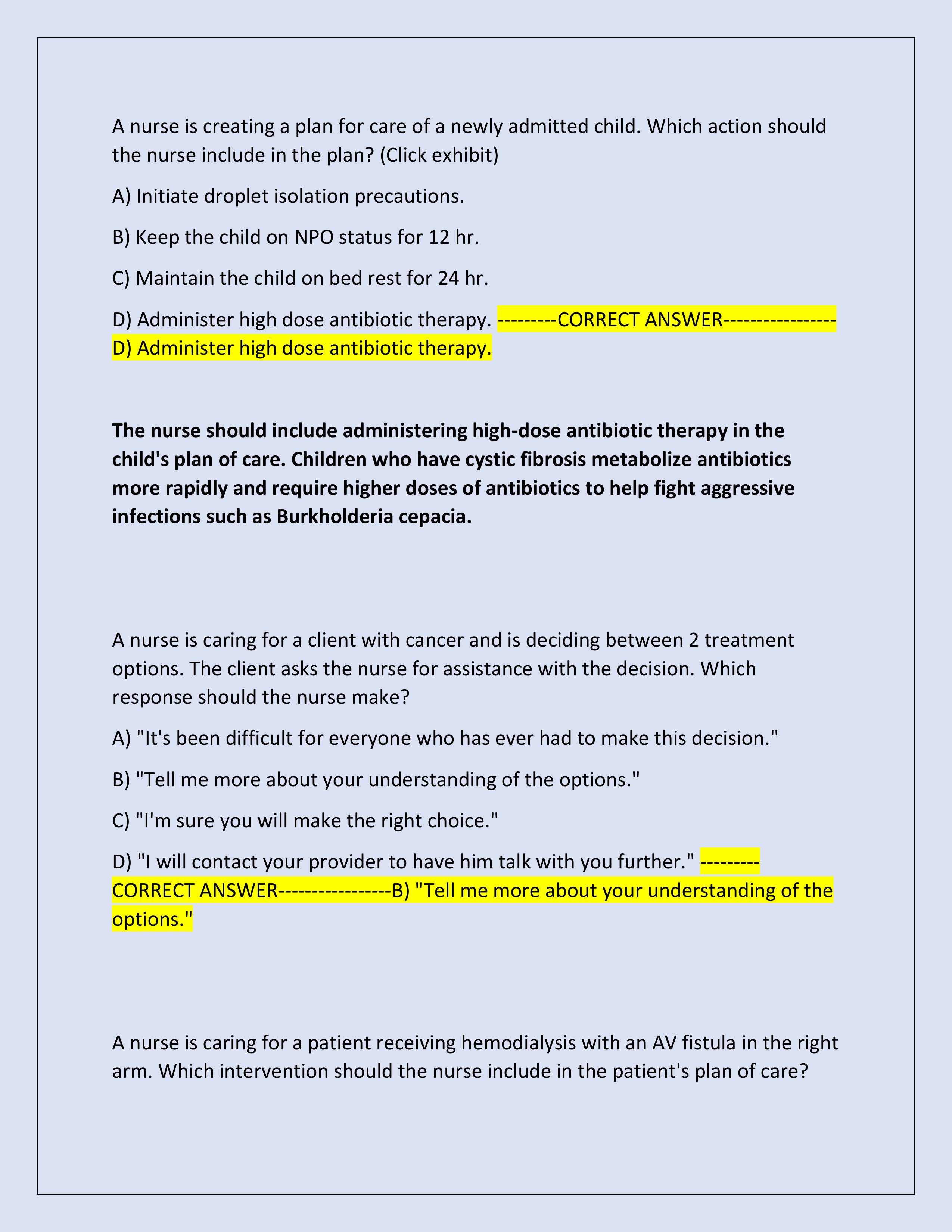 Preview page 5 of 2025-2026 Comprehensive ATI RN Predictor Exam WITH NGN (Test Bank) | 850+ Questions and Correct Answers with Rationales | Graded A+ | Verified Answers