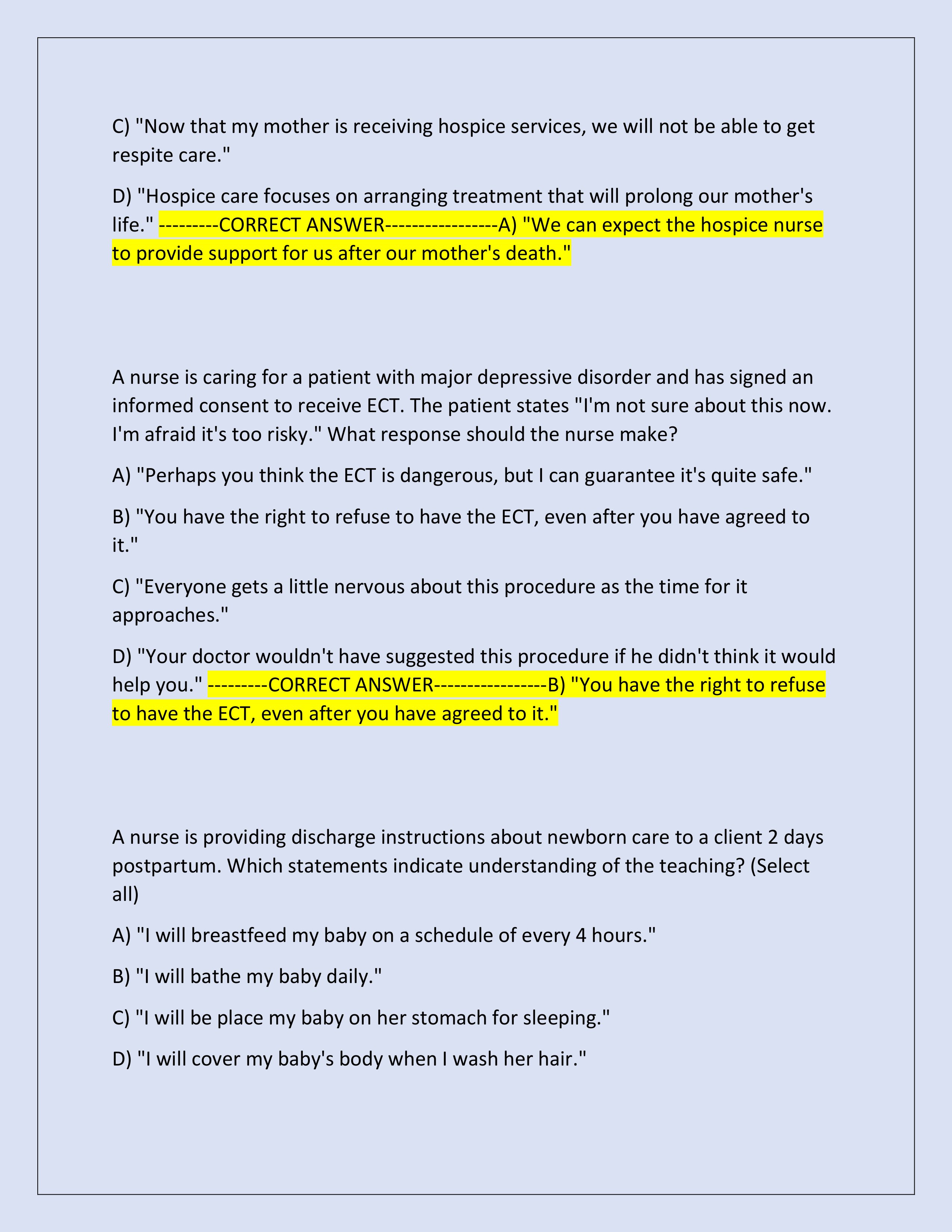 Preview page 7 of 2025-2026 Comprehensive ATI RN Predictor Exam WITH NGN (Test Bank) | 850+ Questions and Correct Answers with Rationales | Graded A+ | Verified Answers