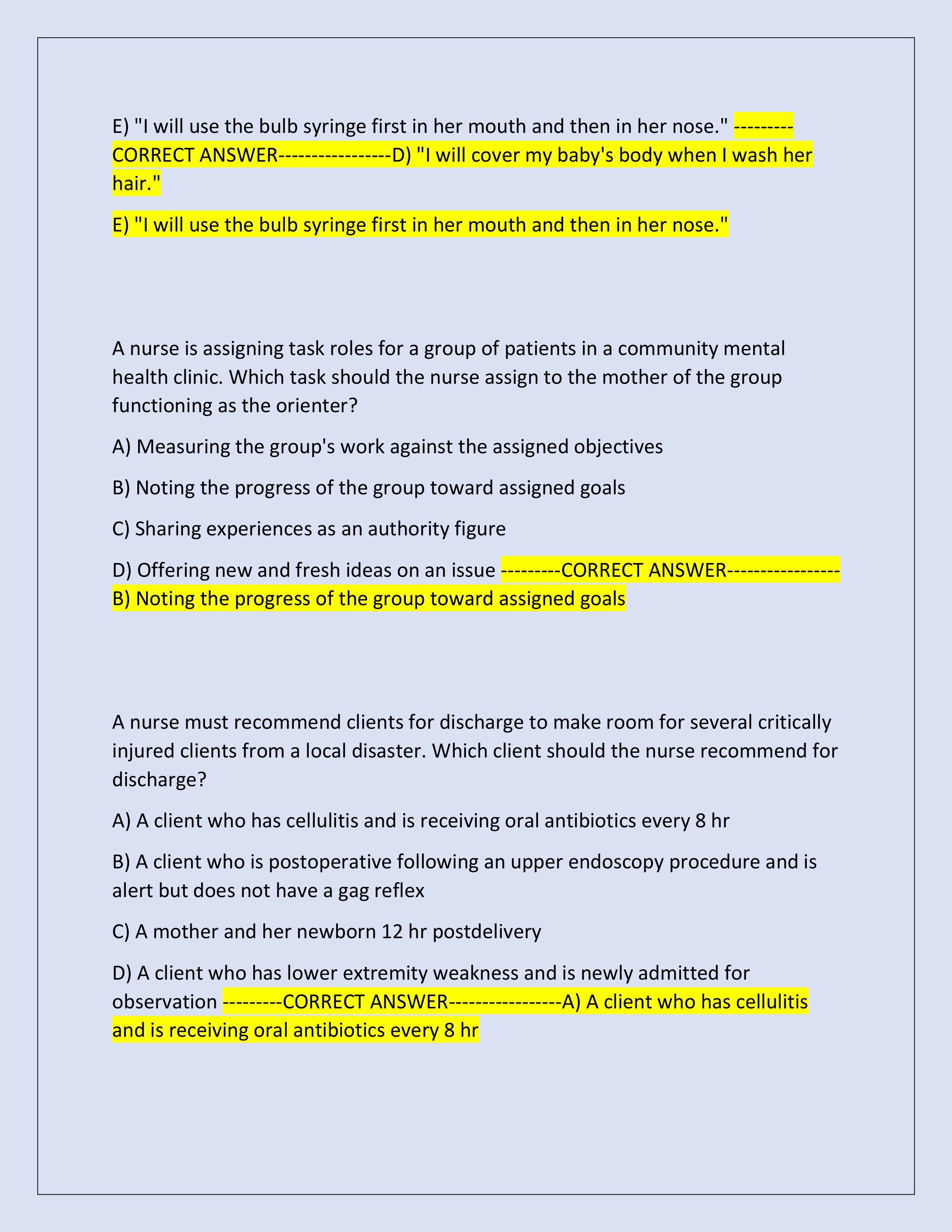 Preview page 8 of 2025-2026 Comprehensive ATI RN Predictor Exam WITH NGN (Test Bank) | 850+ Questions and Correct Answers with Rationales | Graded A+ | Verified Answers