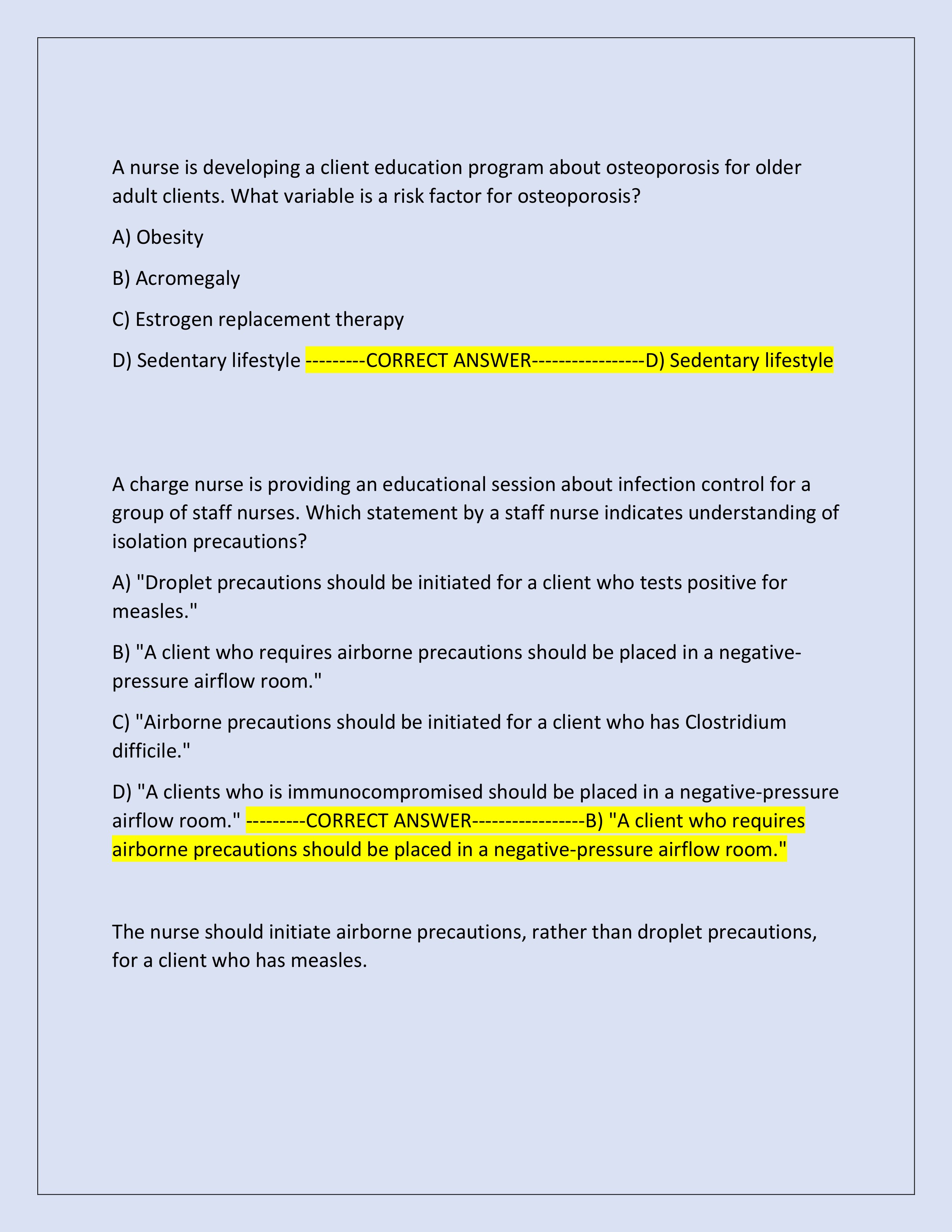 Preview page 9 of 2025-2026 Comprehensive ATI RN Predictor Exam WITH NGN (Test Bank) | 850+ Questions and Correct Answers with Rationales | Graded A+ | Verified Answers