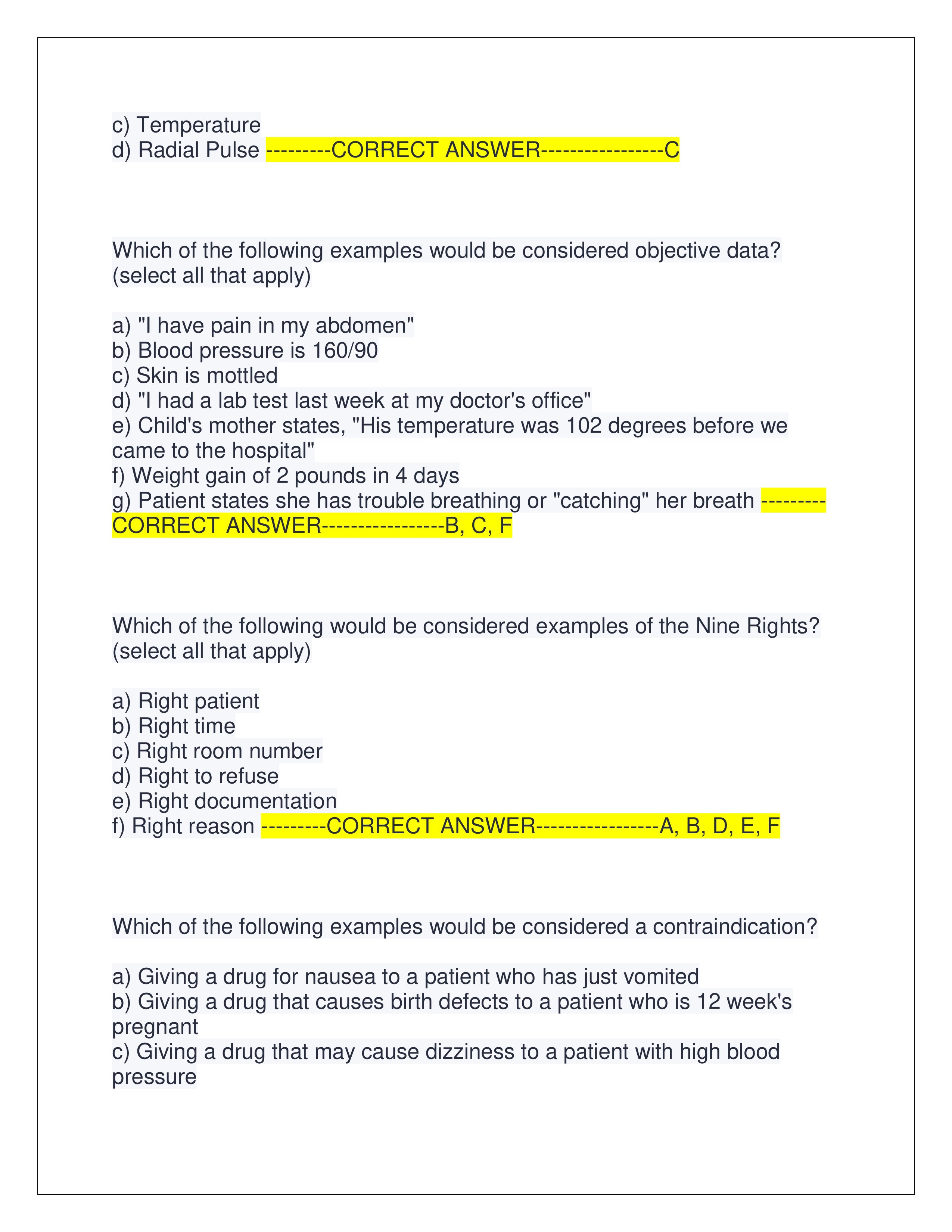 Preview page 2 of PHARMACOLOGY RN ATI MIDTERM EXAM | QUESTIONS AND CORRECT ANSWERS (GRADED A+) | VERIFIED ANSWERS | LATEST VERSION