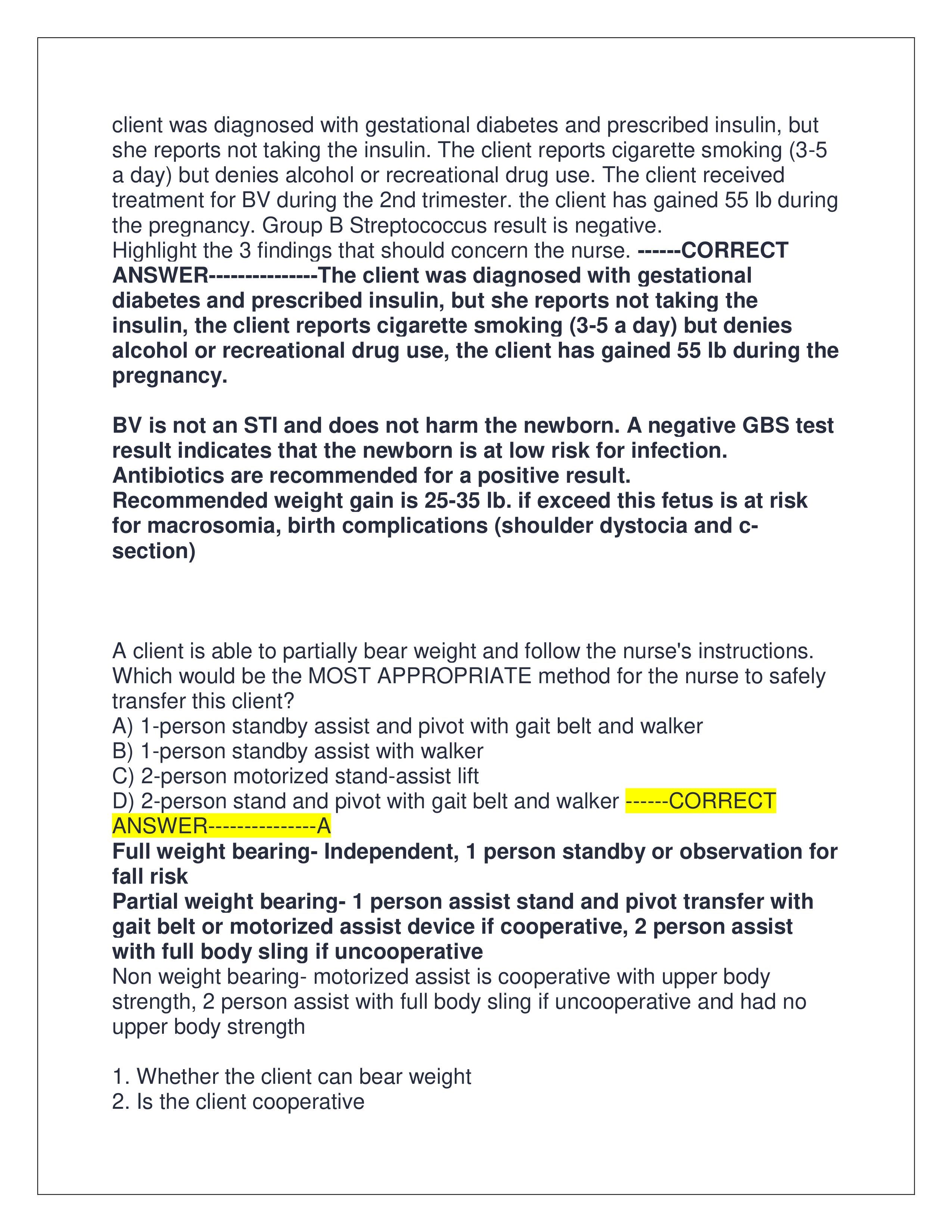 Preview page 10 of TEST BANK FOR NCLEX PN EXAM | ALL 670 EXAM QUESTIONS AND CORRECT ANSWERS WITH EXPLANATIONS | GRADED A+ | VERIFIED ANSWERS | LATEST VERSION