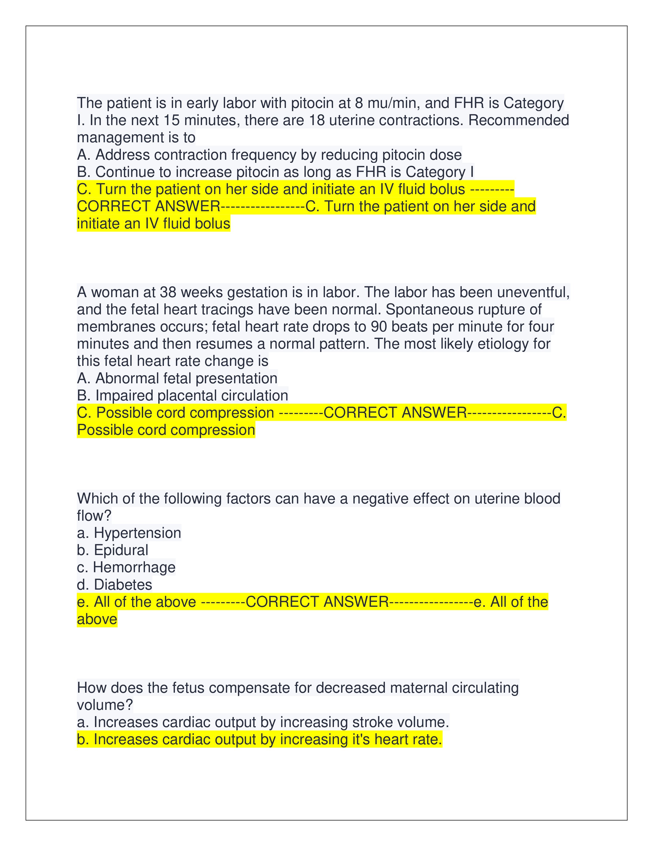 Preview page 3 of NCC EFM CERTIFICATION EXAM 2025 | ALL QUESTIONS AND CORRECT ANSWERS | ALREADY GRADED A+ | VERIFIED ANSWERS | NEWEST EXAM
