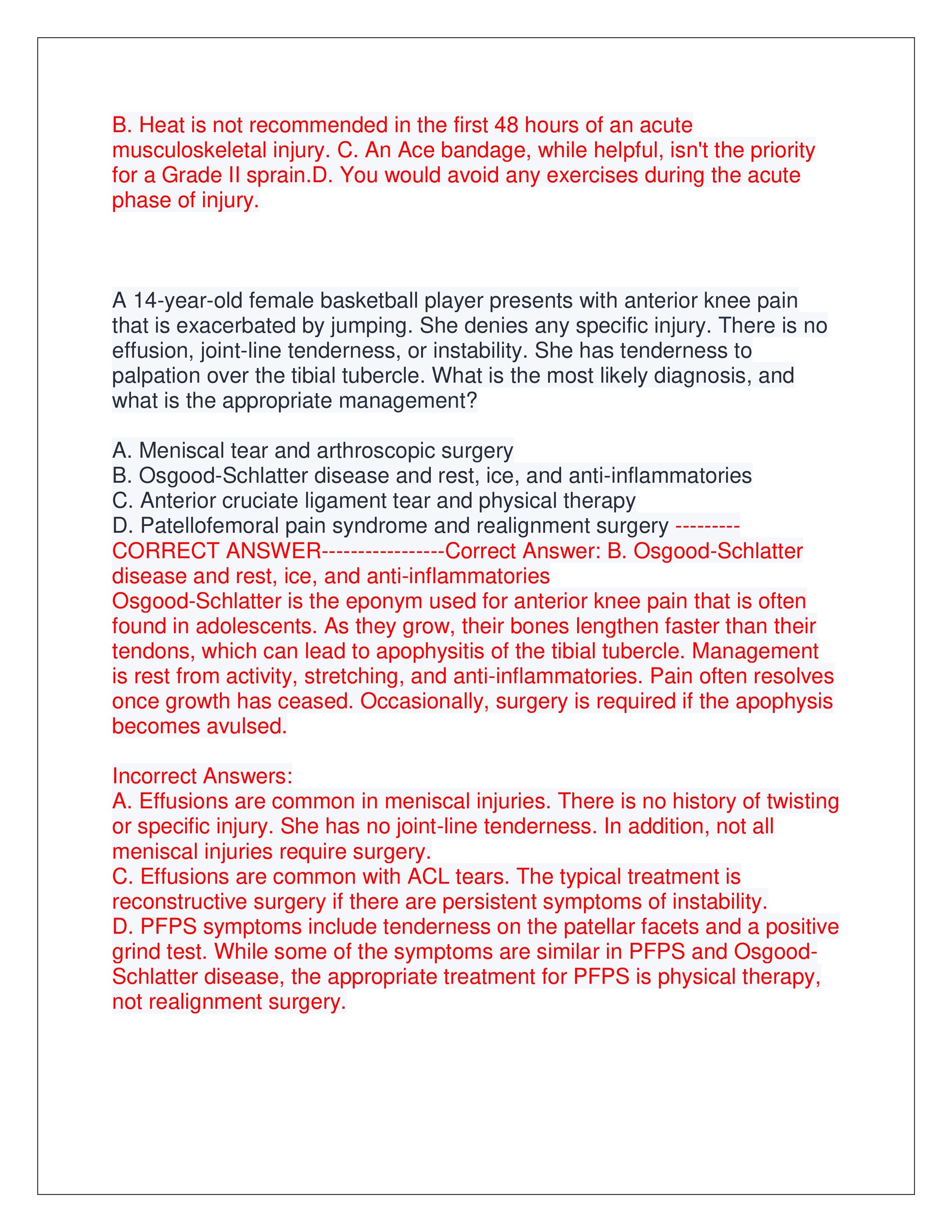Preview page 5 of FNP ANCC EXAM ACTUAL EXAM | QUESTIONS AND CORRECT ANSWERS (DETAILED ANSWERS) | GRADED A+ | LATEST VERSION | VERIFIED ANSWERS