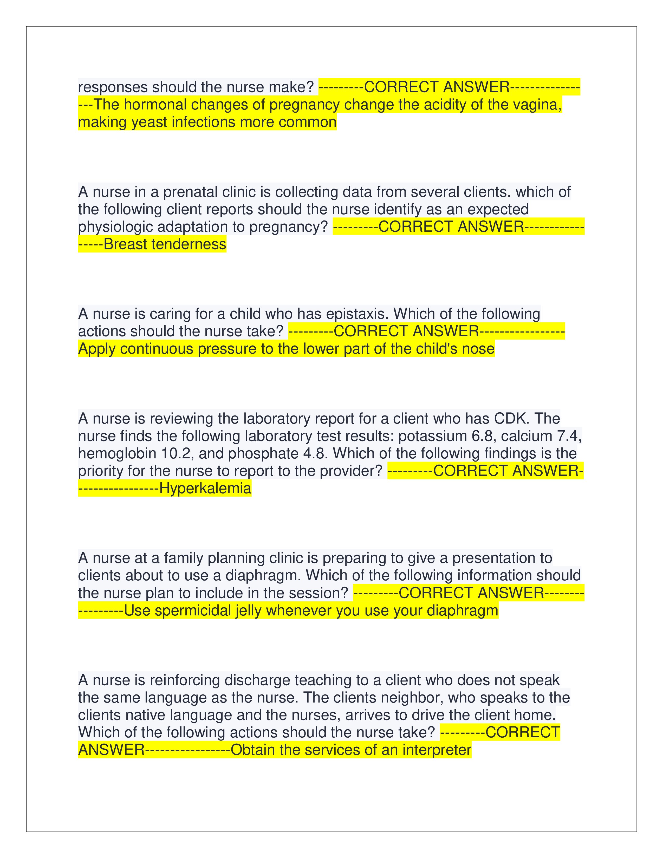 Preview page 2 of PN ATI EXIT EXAM 2025 | ALL QUESTIONS AND CORRECT ANSWERS | ALREADY GRADED A+ | VERIFIED ANSWERS | LATEST VERSION 2025 | BRAND NEW VERSION