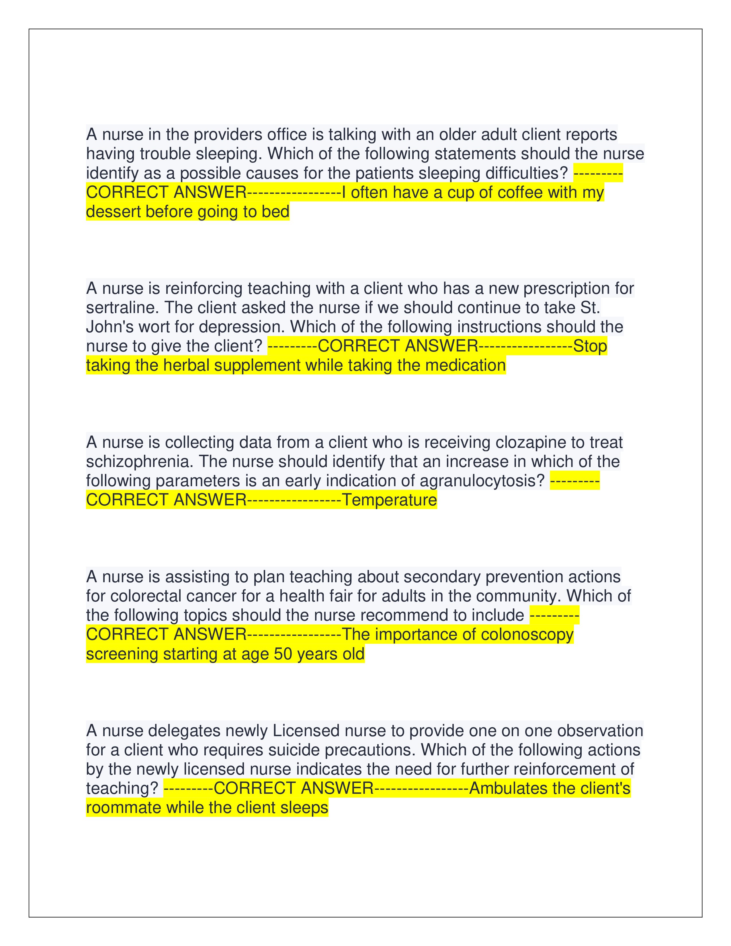 Preview page 3 of PN ATI EXIT EXAM 2025 | ALL QUESTIONS AND CORRECT ANSWERS | ALREADY GRADED A+ | VERIFIED ANSWERS | LATEST VERSION 2025 | BRAND NEW VERSION