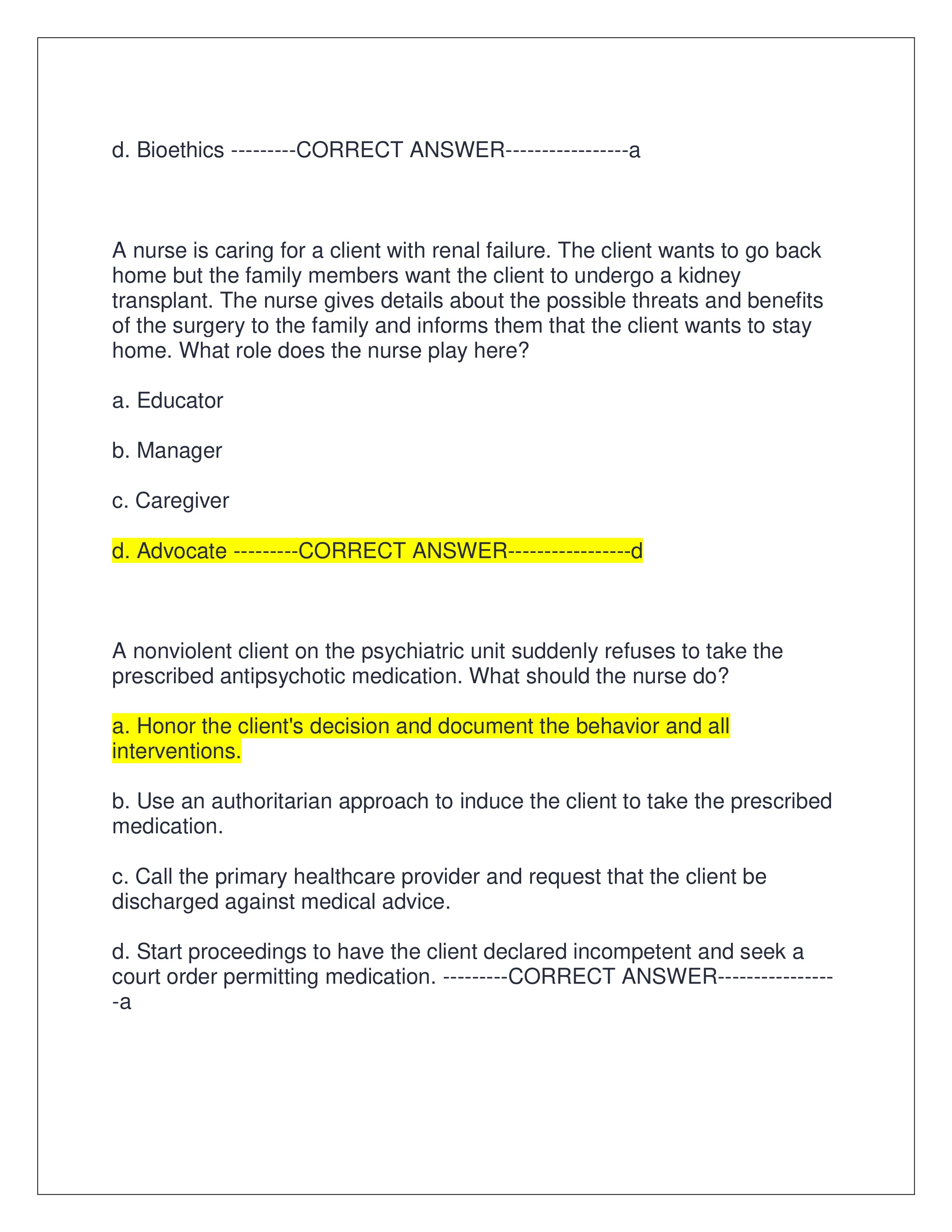 Preview page 6 of HESI CRITICAL CARE EXAM TEST BANK | ALL QUESTIONS AND CORRECT ANSWERS | GRADED A+ | VERIFIED ANSWERS | LATEST VERSION 2025 (JUST RELEASED)