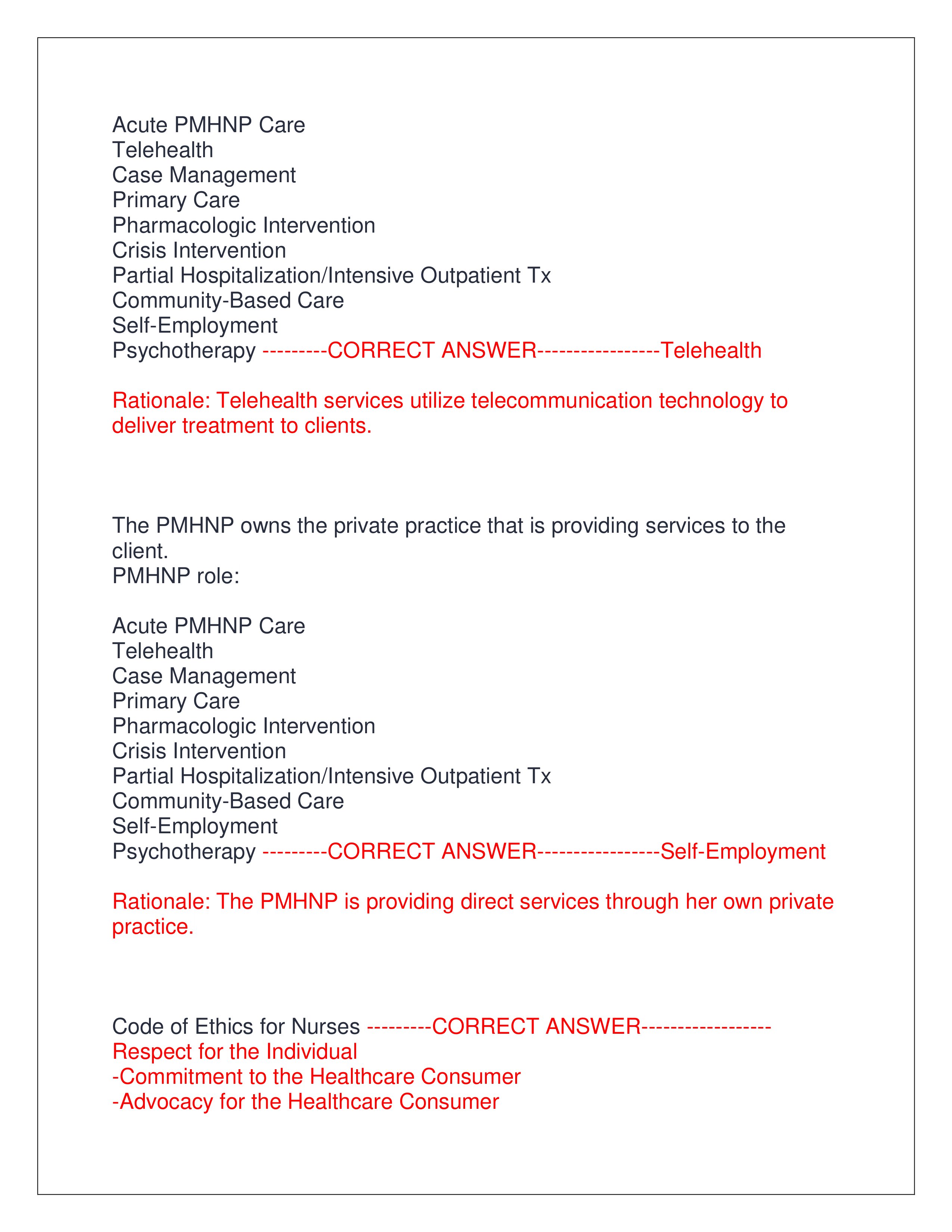Preview page 3 of NR 607 FINAL EXAM 2025 | ALL QUESTIONS AND CORRECT ANSWERS WITH RATIONALES | ALREADY GRADED A+ | VERIFIED ANSWERS | NEWEST VERSION | JUST RELEASED