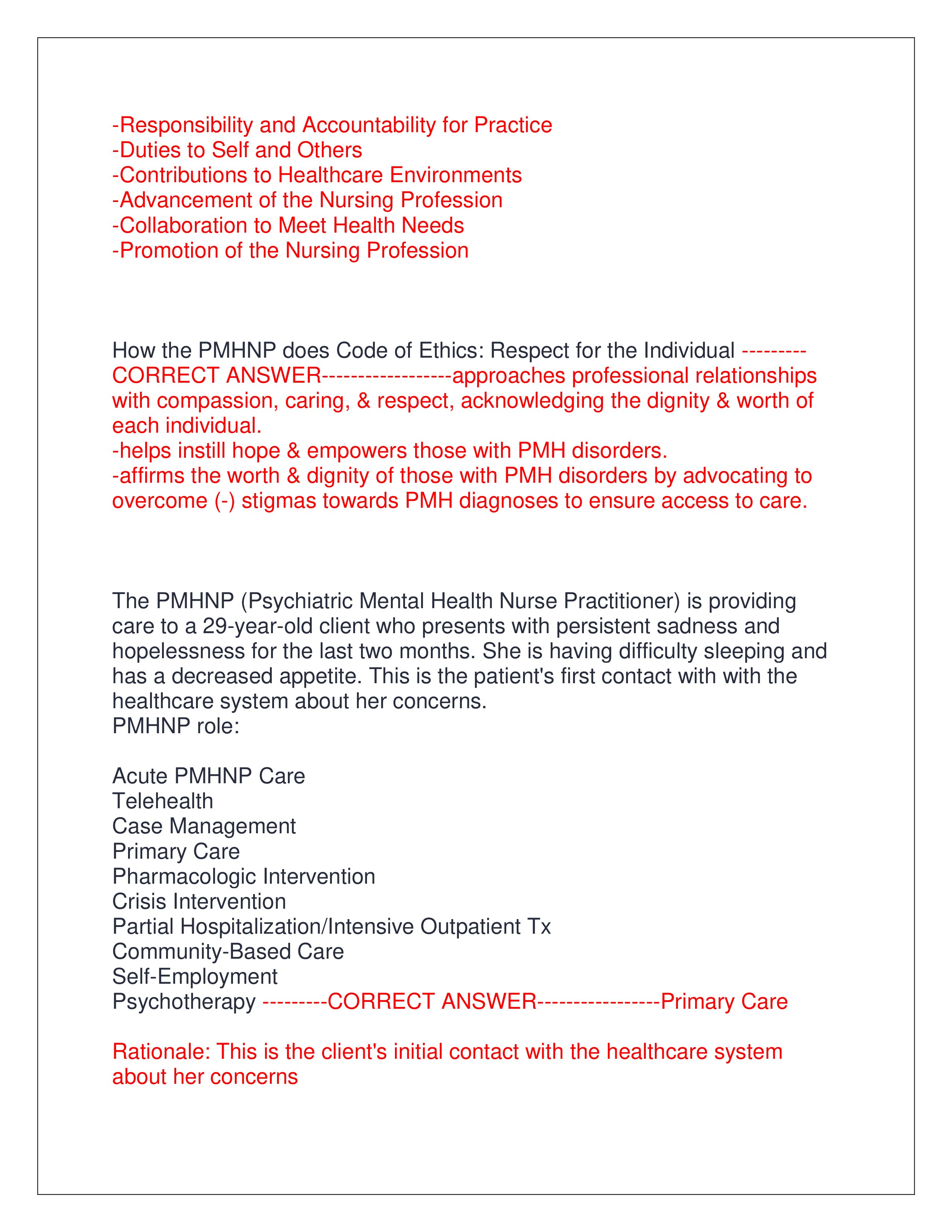 Preview page 4 of NR 607 FINAL EXAM 2025 | ALL QUESTIONS AND CORRECT ANSWERS WITH RATIONALES | ALREADY GRADED A+ | VERIFIED ANSWERS | NEWEST VERSION | JUST RELEASED