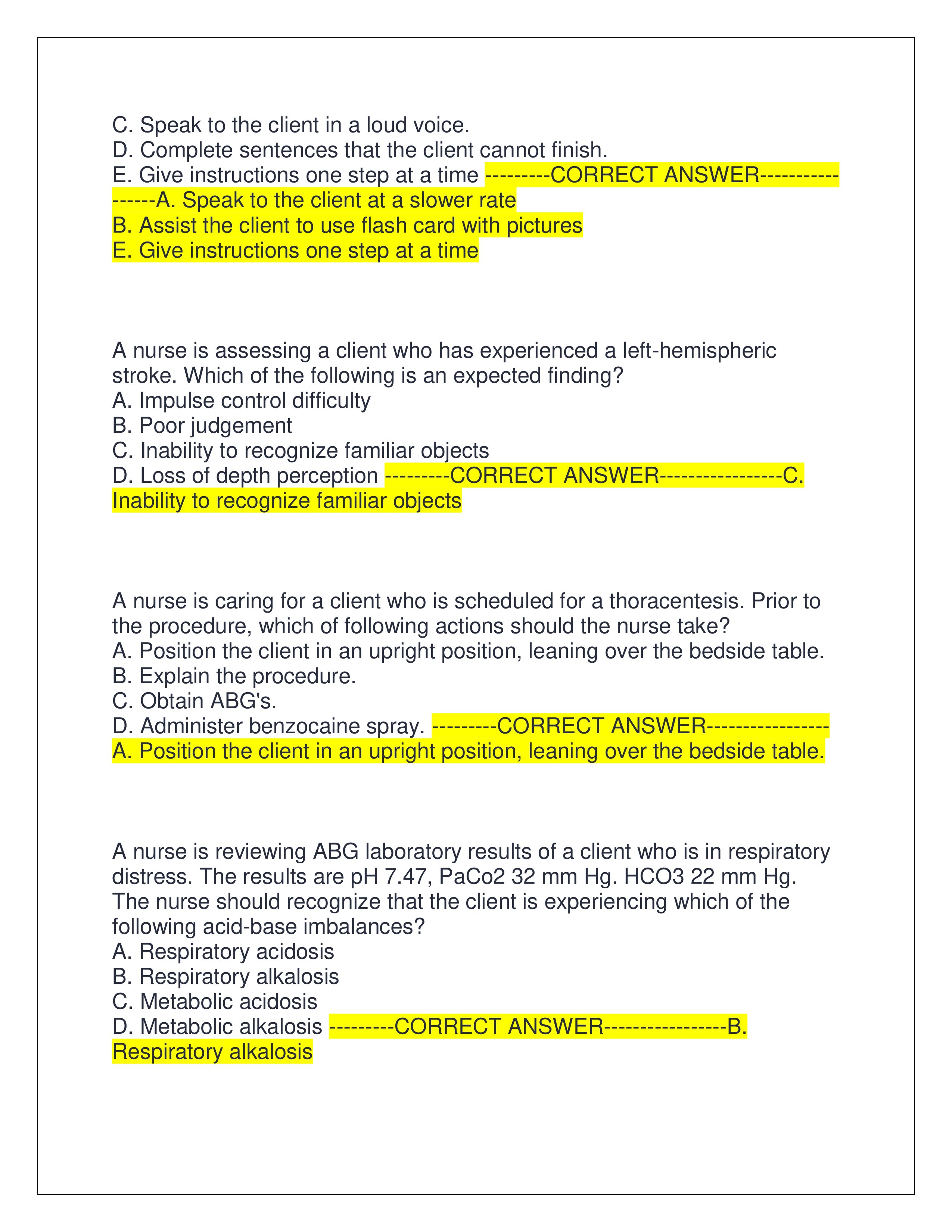 Preview page 2 of RN COMPREHENSIVE PREDICTOR EXAM 2025 | ALL QUESTIONS AND CORRECT ANSWERS | ALREADY GRADED A+ | VERIFIED ANSWERS | JUST RELEASED